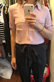 I got this top for work. Not my normal style but professional looking and Comfortable. True to size. - Lydia K.