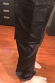 Very lose fitting, they felt nice and soft but if you're not taller than 5'5" don't waste your time. They fit perfect around the waist but there was a bulge of material hanging by the zipper. All in all, item was returned. - Melissa N.