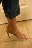 I saw the review saying it ran small, but mine ran big. I am usually a size 7.5-8, and the straps are LOOSE. The back strap doesn't even hug or touch my ankle. There is almost an inch between the strap and my ankle. The strap on the middle of my foot  Do not get these. Such a waste of money. I usually love Lulus clothing, but this is my first shoe purchase, and I'm completely turned off by this experience. - Gizelle C.