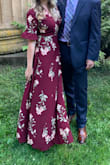 Perfect dress for a late summer wedding. Fit perfect and got so many compliments! Material doesn't wrinkle easily, making it travel very well. As with any wrap dress, be careful if you're outdoors in wind. Great purchase! - Maja T.
