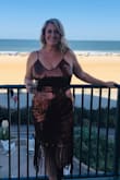 I absolutely love this dress. The fit was perfect for my hourglass body type. The color is to die for! I would have given this a 5 start BUT I had a serious issue with the seams. The dress I got was definitely defective in the sewing process and the seams were twisted which made me feel like I needed to adjust the dress all night. In photos you can see how the front shifted due to the side and back seams. I would love to be able to exchange for another dress because I want to wear it for other events. - Misty C.