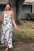 This is such a lovely maxi dress! It does fit true to size for the most part. The only part that runs a tiny bit big on me personally is on the chest due to my lack of one! - Faye H.