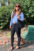 Great size, nice feel, super cute. I am very happy with this purse. I don't usually carry a purse but this is perfect for when I do! Good size to sneak snacks into the movie. - Jennifer D.