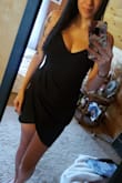 I bought this dress for a bachelorette party, and it was a little too short for me. I didnt realize it until I had to sit down! It was difficult to keep everything covered up enough :/ - Samantha C.
