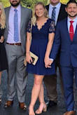 I loved this dress!!! I wore it to a wedding and so many people gave me compliments on it. I originally ordered a small and it was a bit too large so I exchanged for a xsmall and it fit like a dream!!!! Such a pretty dress and loved the navy color - Heather M.