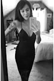 Bought this dress for Valentines Day. It's so pretty! It's very body flattering, the length is perfect, the only thing I had a problem with was the chest. It's very revealing of you have larger boobs. I ended up sewing a piece of lace to add some coverage there. Overall a really pretty dress. - Samantha C.