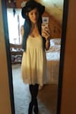 I wore this dress all summer long. Its flowy, the length is perfect, and the babydoll fit is adorable. The material is just a little heavier too (which I like) so the wind blowing my dress up was never an issue. - Samantha C.