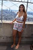 I love this top! I love that it is adjustable and it's super cute with the matching shorts! - Rebecca P.