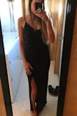 I absolutely love this dress. The cut it flattering, the material makes it so comfortable. I wore this for my girls night out before my wedding & felt so good! It's not too body-con like around the hips which is great! - Mariah M.