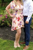 This wrap dress was very flattering, only issue I had was having to tie it extra tight as it got a little loose around my chest letting my bra show from time to time. - Jessica R.