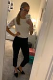 I love these shoes, I also have them in tan. The are a little tight around the widest part of my foot but if I were to go up a size the shoe would slip off my heel. However I do recommend these shoes but they can be dressed up and down depending on the occasion. Plus it is always good to have a pair of flat shoes for the office! Thank you Lulus! - Janine A.