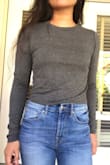It's a basic long sleeve top that I can mix and match a lot.I will get a lot of use from this. It's comfortable and I love the length. - Grace F.