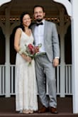 I wore this dress for my wedding and I absolutely loved it! I had compliments left and right. It was comfortable, beautiful, easy to wash, very flattering, easy to dance with. Absolutely gorgeous! I was lucky to have a great seamstress too, the dress is long, so I needed it altered, my seamstress did it at the right places, and she used the extra lace to place in the straps, and she added some cups for the breasts :) This dress hugged my body in all the right ways. It's an amazing dress and affordable, and really good quality! - Isabella L.