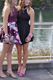 Even in all of it's simplicity, this dress is definitely a perfect statement dress if your wanting to go more on the plain side. The dress was also very comfortable and hugged the right place, I was worried that it was going to be too short however it wasn't the case, I wore this to my homecoming and  received so many compliments! Absolutely loved the open back and how it cuts a little bit into the sides, busty girls: it was a little snug but not as much so I would go up another size. Much love for this pretty layered open back dress! - Claire H.