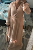 Definitely not as pictured. I'm 5ft and weigh 145 and I usually wear a medium but I ordered this in a small. I'll let the picture speak for itself but it clearly doesn't fit at all. It's heavy and large and looks like something my gramma wears to sleep. - Angela D.