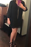 My body shape is very difficult to fit because I carry ALL of my extra weight in my abdomen. I hardly ever find dresses that make me feel beautiful, but this one does! The cut is loose and flowy while still feeling very feminine. I'm getting married in December; our wedding is a small, cozy, dinner party vibe, so this is my wedding dress. I actually tried four different dresses from Lulus and they ALL fit me well - a miracle! This one is my favorite so I'll dress it up with strappy heels, sparkly jewelry, and a floral crown. Instant casual bride! - Jessica W.