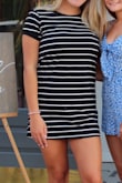 This dress fits so well! It was perfect for a casual wedding shower. The material was great and it was super comfortable. - Maddie P.