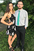 I wore this dress for a friend's wedding in the middle of the summer. I was looking for something nice but a bit casual. The material is lightweight but thick enough that you don't HAVE to wear any type of bra. I wore covers for a little extra coverage. It hit about midthigh for me. The skirt is very flowy, but the top portion has no give. I do recommend when loosening the strings to put a safety pin or something through the end so that they don't slip through the loops. - Kayla F.