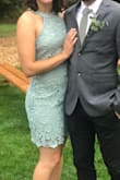 I ordered a medium based on others' reviews, but it was too big. The dress was loose-fitting around the waist, so it looked a little baggy. I exchanged it for a small, and the dress fit perfectly. It was comfortable and conservative, yet flattering. - Lauren S.