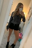 This is a trendy top, I am still trying to figure out how to style it but I think once I got that down I will wear this often. Again, this is another great find that could be dressed up or down. Professional or not. The necktie is confusing looking on me but I will figure it out eventually. Thanks Lulus! - Janine A.