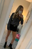 It's really good material and easy to match with other clothing. It's pretty long on my so I will need to get it shortened. The belt loop is confusing but google will show you how to do it! Thanks Lulus for having such great stuff! - Janine A.