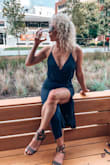 I originally got this dress in navy and had to order it in every color. It's my go to. Fits perfectly and forgiving in all the right places. Comfortable yet understandably sexy. - Heather N.