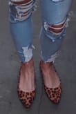 Wow, I am just obsessed with these shoes. They are cute, flattering and surprisingly really comfortable. I typically wear 7.5-8 and I went for the 8 so my toes weren't squished in the point and they are perfect. I even walked around downtown Pittsburgh ALL day with them and not a single band aid was needed!! Seriously my favorite flats I've ever had. - Katie B.