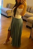 I wore this skirt last night for a coworkers going away party & I received so many compliments! I love the sexy flow of the skirt. I paired it with clear heels & a beige top. I'm so happy I bought it!!! Thank you Lulus :) - Surey V.