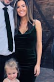 I ordered this dress for a fall semi formal wedding and I'm so glad I did. It fit beautifully and the material is not too thick but not super thin or see through either. True to size. I will definitely be wearing it again soon! - Chelsi T.