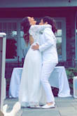 I wore this to my lakeside reception and it was perfect! - Diane M.