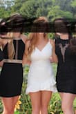 My daughter had to have it altered on the sides, it does run a little big, it's very good quality for the price and it is lined as well ... would definitely recommend. - Tammy S.