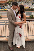 Wore this as a wedding dress and also for wedding photos at a later date (at 10 weeks pregnant). It is really comfortable, at my normal size and also when a bit bloated from pregnancy. Easily worn with a strapless bra and the XS length worked great with heels. - Amanda D.