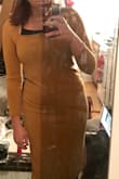 I love it, can't wait for fall weather in NYC to wear. the slit and square neck make it so trendy, and you can't beat the sale price I got it for in the middle of the summer ($10). it's almost October in NYC and still 80 degrees out so I'm patiently waiting for the weather to be chilly enough to wear this beaut. Only downside is that it's a bit itchy and will probably have to wear long sleeves underneath. - Kait M.
