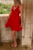 This dress is my favorite dress I've ever purchased! It is so flattering and I have a larger chest, but the adjustable straps and built in bralette made it so I could go without a bra. You can dress it up or down and it's so comfortable. - Jessica R.
