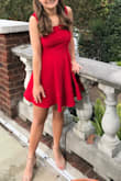 It was perfect! Loved material and fit. Would recommend for anyone looking for a simple elegant dress - Autumn R.