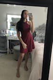 I loved this dress, it fit super well and was adorable. It was a little long (right above my knees), but with heels it fit just right. I felt confident with it on and overall really enjoyed the dress. - Jaselle M.