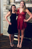 My daughter is 5' tall. Her measurements are 31 chest, 23 waist, and 28 hips. This dress fits perfect! Love the open back! You can tie it to make it tighter so it would seem to work with many other body types. - Marcy R.