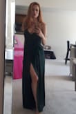 Me encanta esta prenda, solomante tuve que ajustar en el pecho. Porque me quedo algo grande, pero no mucho. Un poquito decepcionada por el color, en realidad no es tan verde como muestra el modelo, algo mas oscuro.

I love this garment, I just had to adjust on the chest. Because I'm staying something big, but not much. A little disappointed by the color, it is not really as green as the model shows, something darker. - Anastasia V.
