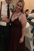 The dress was beautiful and so comfortable! I ordered it a little too big and had to have it tailored. Even if I ordered the right size, it was very long. But so worth it! I got many compliments! - Tammy R.