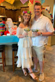 I wore those for my wedding shower that was Fiesta themed and got so many compliments. It was absolutely wonderful, comfy and perfect. Super flattering too unexpectedly for a fluffy dress. I read the reviews beforehand and everyone said to size down. I ordered the small when I'm normally a medium. Worked out well. A little tight on my arms but perfect on my waist and length. So size down and ORDER NOW!!! - Alex S.