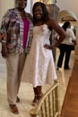 Wore this for my bridal shower. Absolutely beautiful. I got a medium and it fit like glove at the top. Did not have to adjust (keep pulling it up) at all. I received so many compliments. Love the pockets. Was a little bit dressier than the lace midi skater dress. - Lauren H.