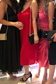 Loved the dress! A tad bit loose but it was kind of expected with a slip dress. Could easily have been dressed down with sandals for a casual look or with heels for a formal look. - Trang V.