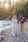 I ordered a M and it fit perfect except it was a little tight in the chest area. It is a fairly long dress so I would lift it up to make sure I wasnâ't tripping over it. Super comfy! - Samantha M.