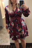 When I first tried it on I thought it looked too maternity photo shoot-y but it grew on me! Once I taped it down it looked super cute. Quality is nice too. - Julia H.