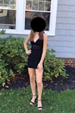 My daughter wore this dress to Homecoming. She's 5'5" so I thought the dress would look longer on her than it did on the model. This was not the case. It actually looked shorter on her. Additionally, the top was sized for someone that doesn't wear an XS. We had to really tighten the straps (the cups were all the way to her shoulders) and use body tape to hold the top in place. Overall, it looked nice, but it was not what we were expecting. - Wendy C.