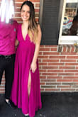 This dress was perfect! It is made for taller women but I just took off a few inches to my liking. - Vera N.