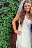 I ordered a medium. It was weirdly baggy under the armpits, but it would have been way too short if I went down in size. I had it taken in around my chest area and then it was great!
Lol I included a picture of my terrible dancing to show the length! - Jacquelyn S.