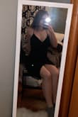 The material is lightweight and really stretchy. I went with my waist measurement and ordered a medium, but I honestly could've gone down to a small. There is gapping in the waist for me, but I don't really hold this against the brand because of my measurements being so all over the place(38"; 28"; 41"). I plan on adding a stitch or two to keep the skirt from moving around since the panels are separate as well as slightly shortening the straps and doing something about the waist. Overall I love the dress and I think it will work well for my senior prom, I just recommend a smaller size... - Olivia R.