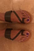 I wear 8 or 8 1/2, this is an 8 1/2, cute. Comfortable so far. - Shawnda M.