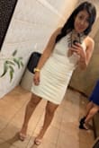 The fit is perfect, I was afraid to wear white but I end in love. The material is perfect and soft. I felt super comfortable and sexy at the same time. - Norma A.